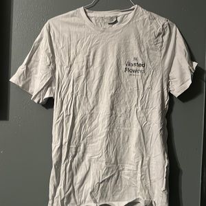 White t shirt with front and back design